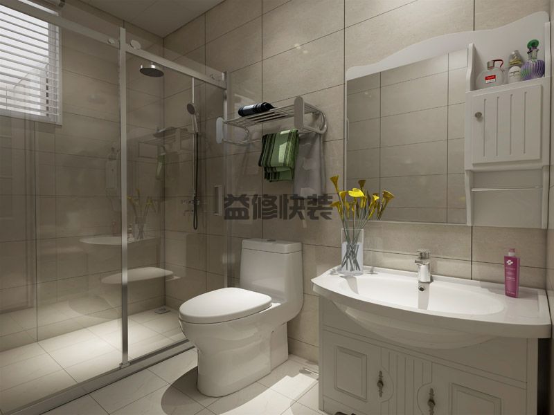 卫生间洗澡的玻璃隔断__卫生间安装玻璃隔断的注意事项
